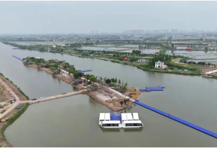 南县琴湖半岛度假垂钓中心项目建设火热推进