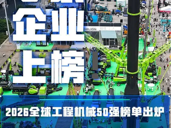 长沙5家企业上榜2026全球工程机械制造商50强
