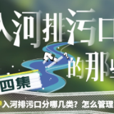 入河排污口的那些事儿④丨入河排污口分哪几类？怎么管理？