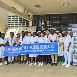 第27批援塞医疗队举办护士节中医文化推广活动