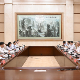沈晓明与共青团中央书记处第一书记阿东一行会谈