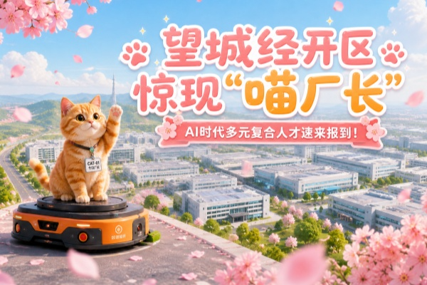 AI视频丨望城经开区惊现“喵厂长”