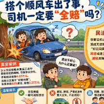 热搜里的民法典⑤ | 搭个顺风车出了事,司机一定要“全赔”吗?