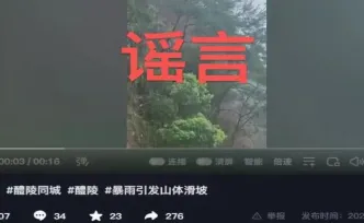 网传“醴陵市王仙镇暴雨引发山体滑坡”？谣言！发帖人被行拘！