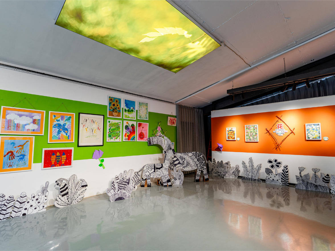 “同一片天空下”美育作品展在湖南省圆点美术馆启幕