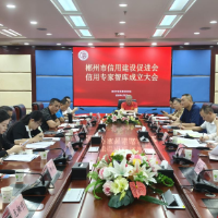 郴州市信用建设促进会召开信用专家智库成立大会