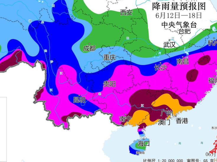12日起南方地区进入新一轮降雨集中期，湖南南部需注意防范