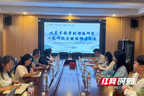 株洲市“双名计划”王鹏初中美术工作室6月主题研修活动在天元区隆兴中学举行