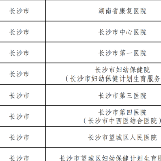 7月1日起落地,湖南生娃“零自付”定点医疗机构完整名单请收好