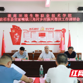 湖南环境生物职业技术学院调研组赴祁东县三角村调研乡村振兴帮扶工作