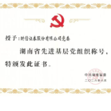 先锋闪耀丨争当湖南直接融资生力军——记湖南省先进基层党组织财信证券党委