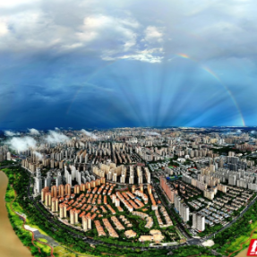 惊艳！衡阳雨后出现双彩虹景观