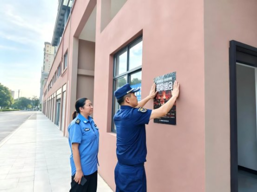 市消防救援局：走进物业开展消防宣传活动