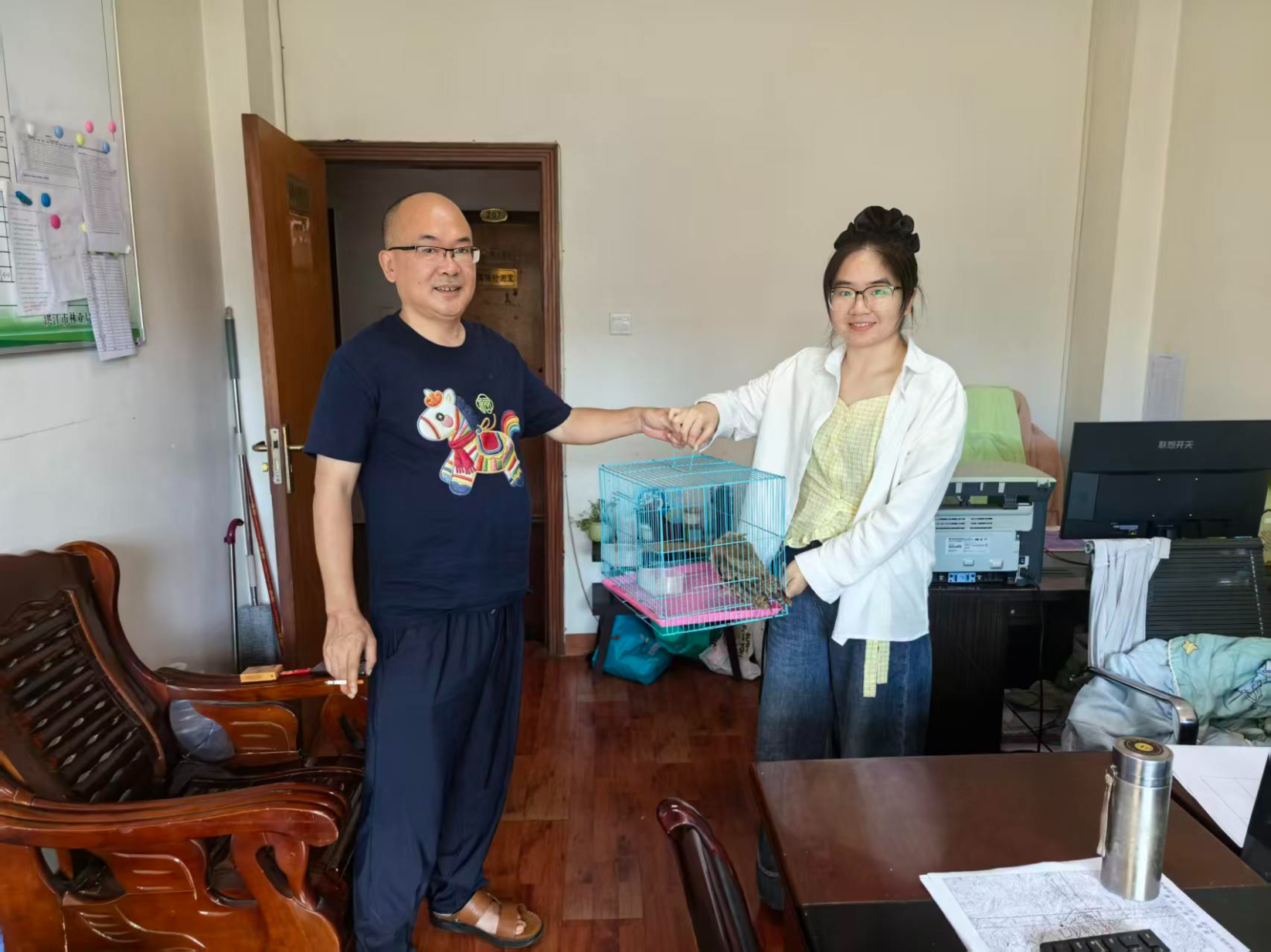 暖心救助!沅河镇成功救护国家二级保护动物领角鸮