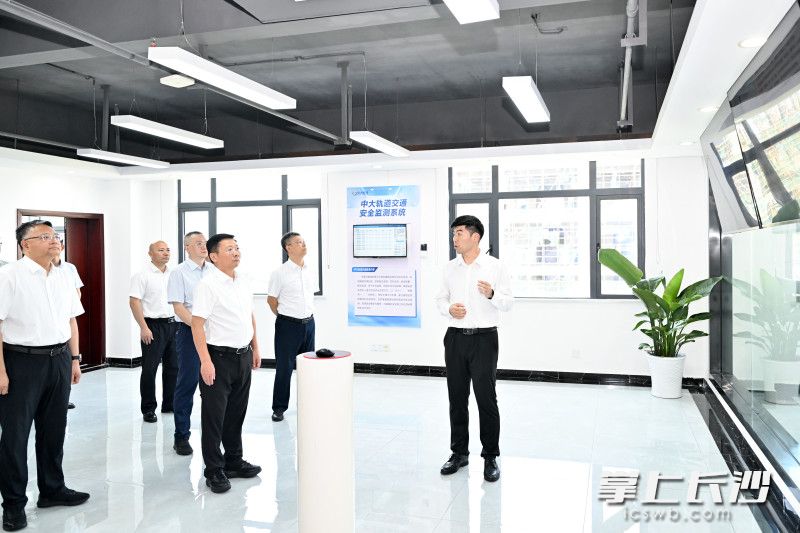 中大智能科技股份有限公司调研现场。均为长沙晚报全媒体记者 王志伟 摄
