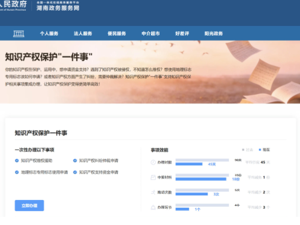 办事流程快、省、准 湖南高效办成知识产权保护“一件事”正式上线