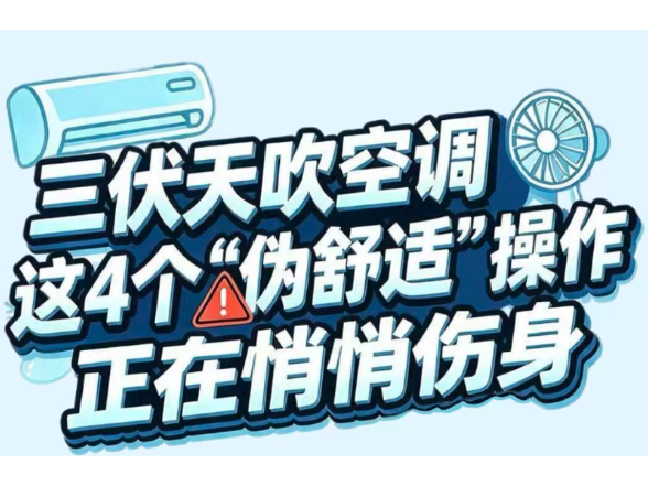 三伏天吹空调，这4个“伪舒适”操作暗藏健康风险
