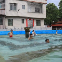 桂阳县塘市镇水尾村:乡村闲置空地变身“欢乐泳池”