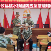 攸县桃水镇开展青少年国防教育活动