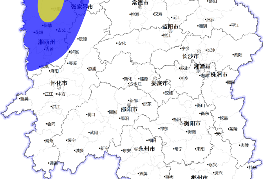山洪灾害风险预警，湘西州、张家界、怀化等地请注意防范