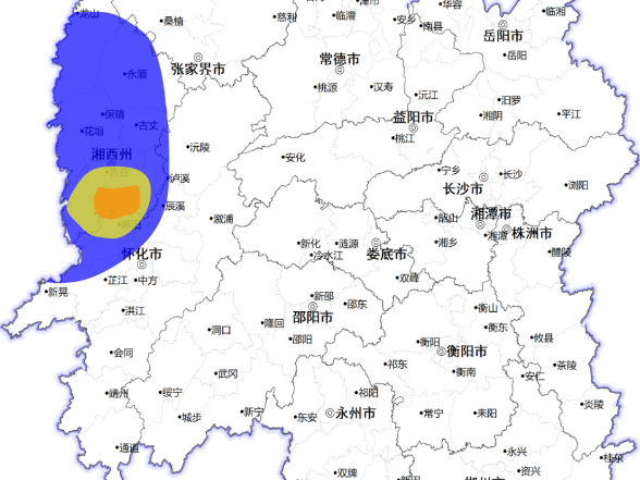 麻阳、泸溪、凤凰3县山洪灾害风险橙色预警，湘西州、怀化、张家界等地请注意防范