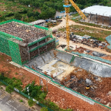 战高温 抢进度 江华汽车北站项目建设稳步推进