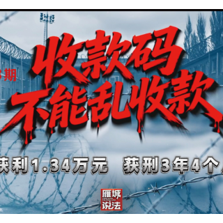 《雁城说法》第五十八期:收款码不能乱收款