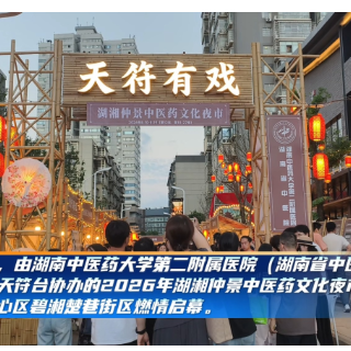 岐黄薪火邂逅市井烟火!2026年湖湘仲景中医药文化夜市燃情启幕