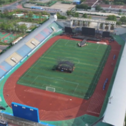 道县：文体中心舞台搭建紧锣密鼓 演出进入倒计时