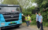 冷水江开展建材企业道路运输安全环境宣传整治行动