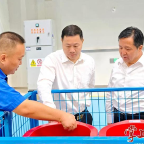 刘中杰率队考察特变电工新疆总部,并与该公司党委书记、董事长张新座谈