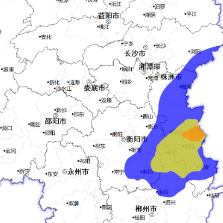 茶陵县山洪灾害风险橙色预警,株洲、长沙、衡阳、郴州等市请注意防范