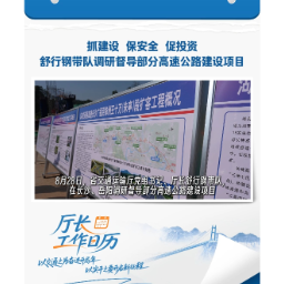 舒行钢带队调研督导部分高速公路建设项目
