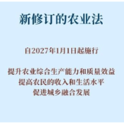 新华鲜报丨务农重本 农业法完成修订
