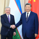 习近平会见乌兹别克斯坦总统米尔济约耶夫