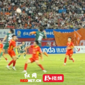 视频丨攻防拉扯，上半场益阳0:0湘潭，益阳门将多次关键救险