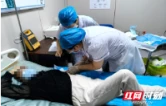 长沙市天心区文源街道社区卫生服务中心完成首例PICC导管维护