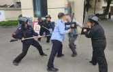 洪江市黔阳一中组织反恐防暴应急演练