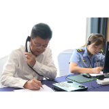 省第一生态环境保护督察组组长曾智夫担任“接线员”