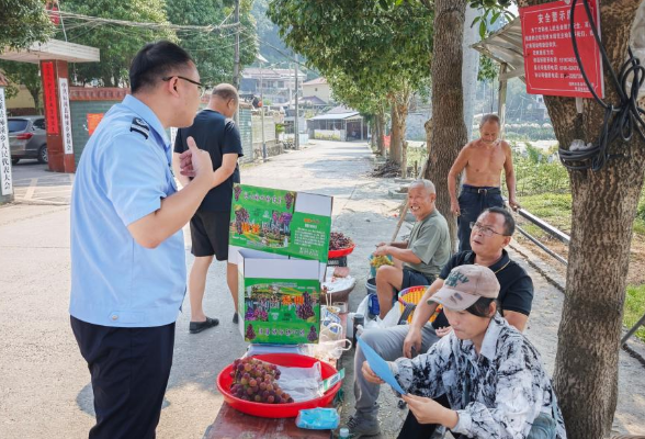 葡香漫田间 法治惠果农——辰溪县司法局柿溪司法所护航葡萄收官季
