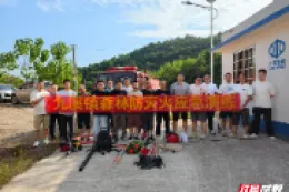 桃源县九溪镇：以实操强技能，把灭火工具操控本领练到手上