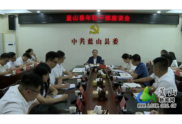 蓝山县召开年轻干部座谈会