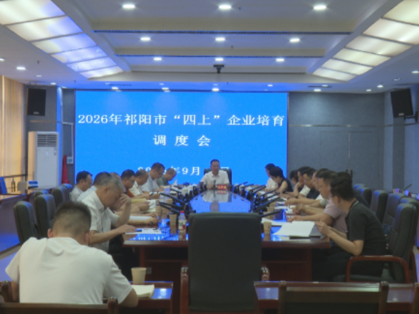 祁阳市召开“四上”企业培育工作调度会议