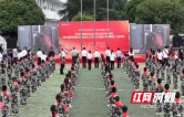 株洲六所红军小学同上国防思政课
