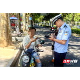 常德公安交管直属一大队专项整治摩电违法规范交通出行环境