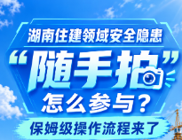 湖南住建领域安全隐患“随手拍”怎么参与？保姆级操作流程来了
