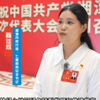 党代表说丨陈佳欣:以党代会精神为指引 做实村七星村集体经济