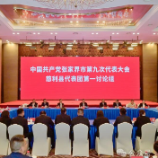 陈澎参加市第九次党代会慈利县代表团讨论