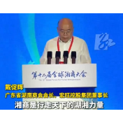 视频丨戴促辉：湘商是行走天下的湖湘力量，广东省湖南商会会员净资产超5000亿元