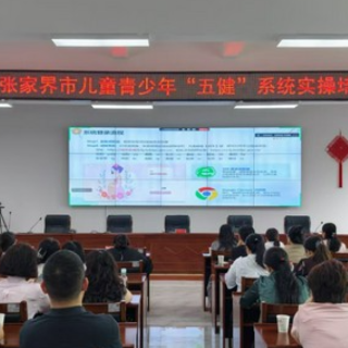 筑牢青少年健康数字防线 张家界举办儿童青少年“五健”系统实操培训班